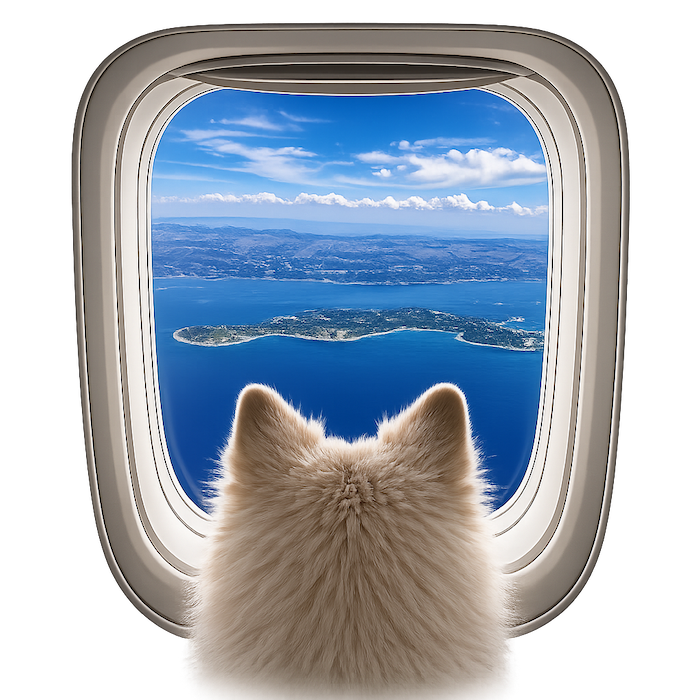 Dog ready to fly